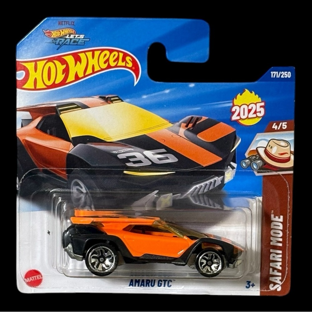 [BRAND NEW] 2025 HOT WHEELS AMARU GTC ORANGE SAFARI MODE #4/5 171/250 SHORT CARD